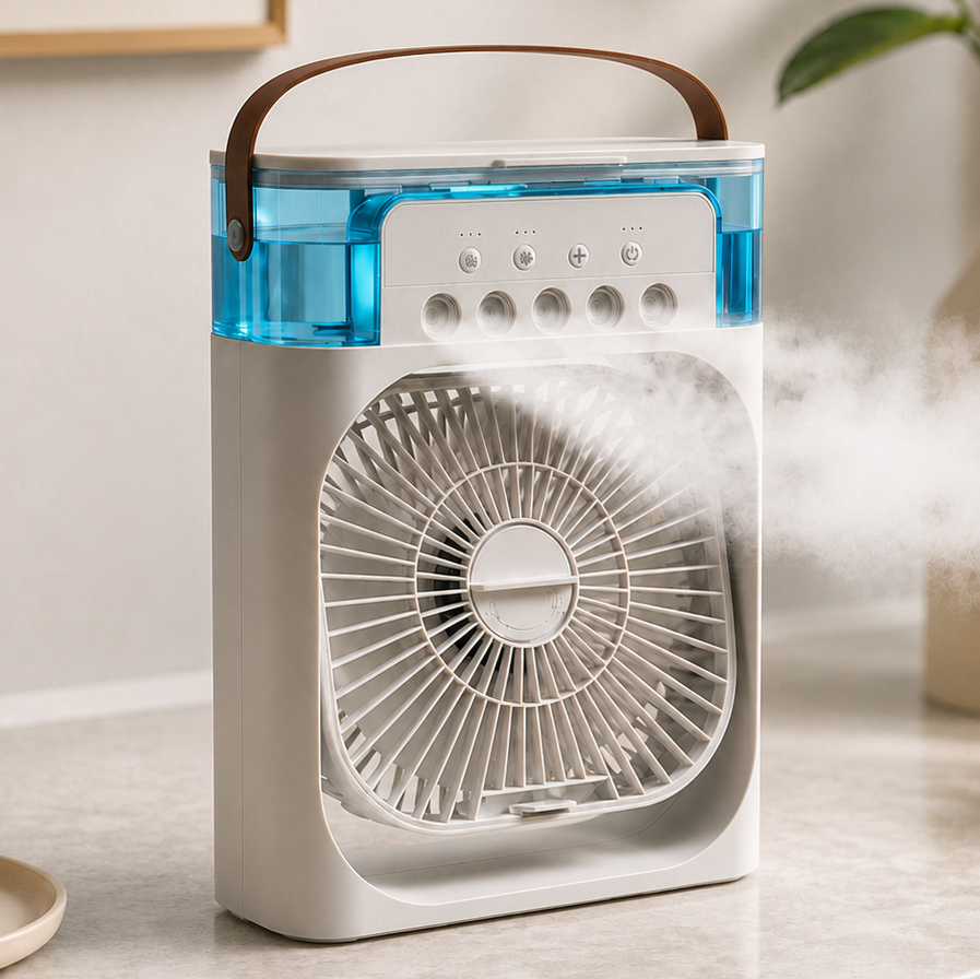 Flumia AirFresh — Rafraîchisseur d’Air Portable 3-en-1